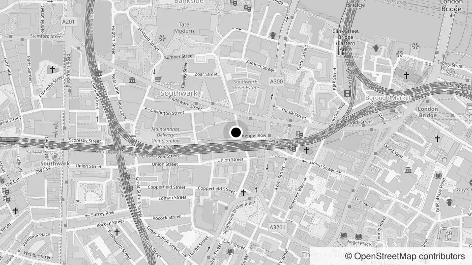 Map showing the LocationXR London office location